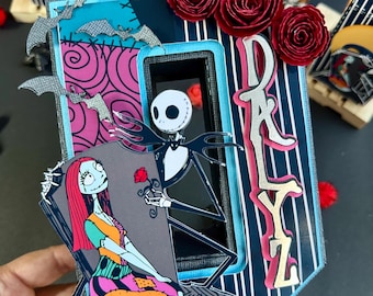 Custom Nightmare-Inspired 3D Letter | Spooky Gothic Decor