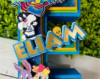 Baby Tune Squad Letter/ Space-Jam Birthday/ Space- Jam Birthday Decorations