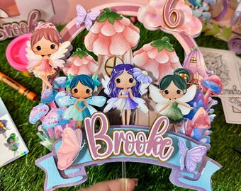 Fairy Cake Topper | Birthday Party Decoration