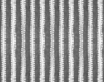 Stone Gray Vertical Stripe Wallpaper