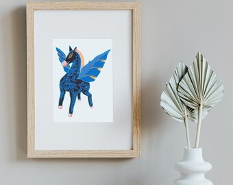 El Caballo Alado, Alebrijes Animal Print