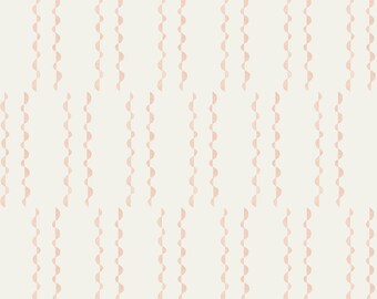 Clover Bellini Pink Striped Shapes Abstract Wallpaper