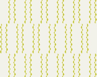 Clover Spritz Green Striped Shapes Abstract Wallpaper