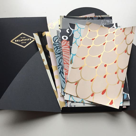 Wallpaper Sample Book 25 samples of various colors patterns Etsy