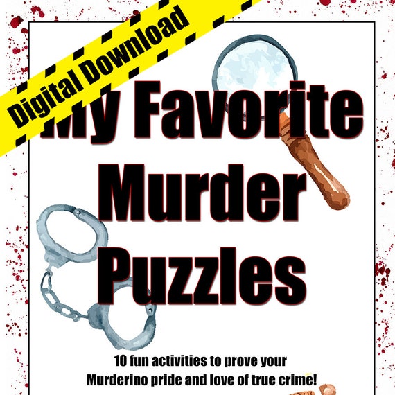 My Favorite Murder Word Puzzle Games Digital Download True Etsy Canada