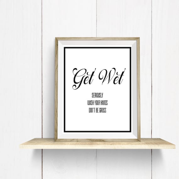Black and White Prints Bathroom Washroom Parlor Room Art Print Etsy