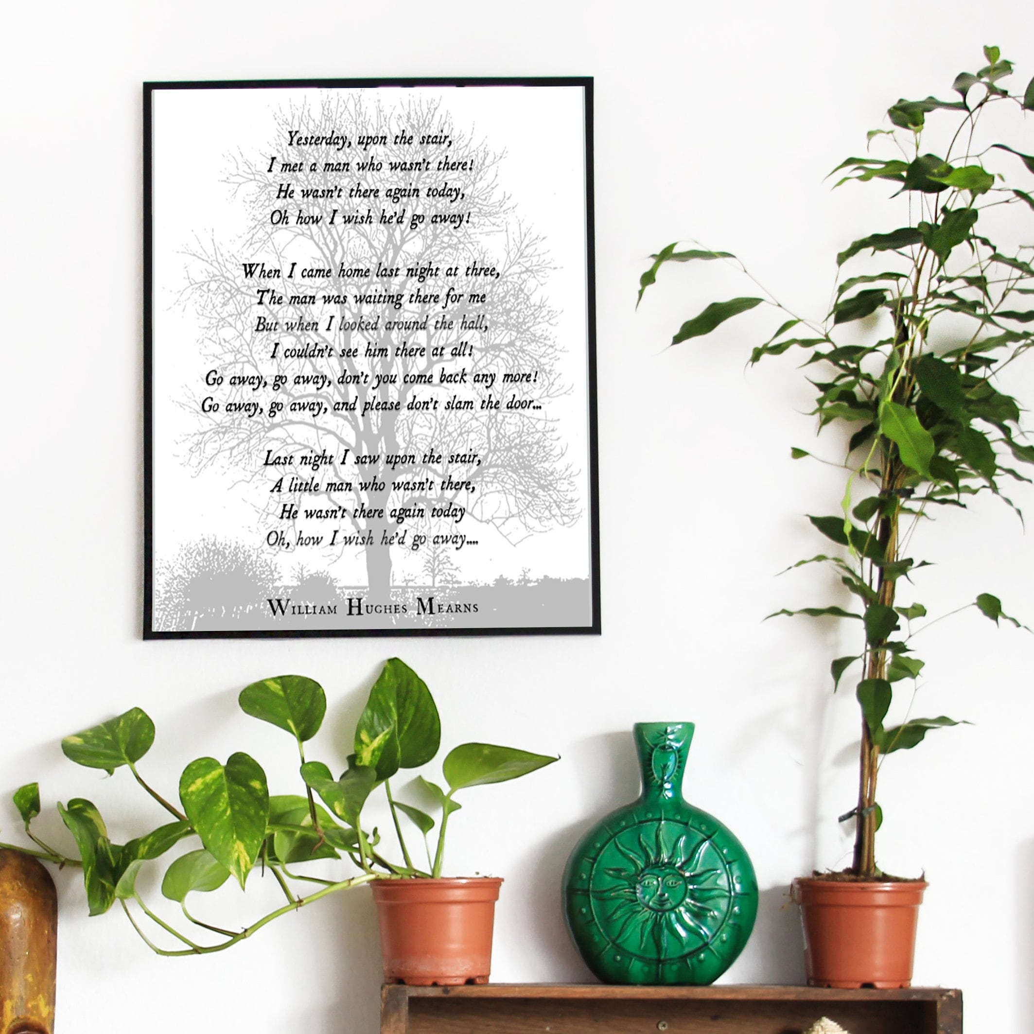 Hughes Mearns Spooky Poem Digital Download Antigonish Oh How Etsy UK