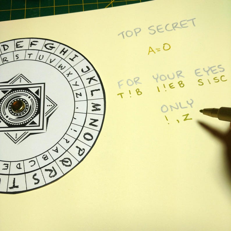 Cipher Wheel Spy Party Printables Escape Room Game Decoder - Etsy Australia