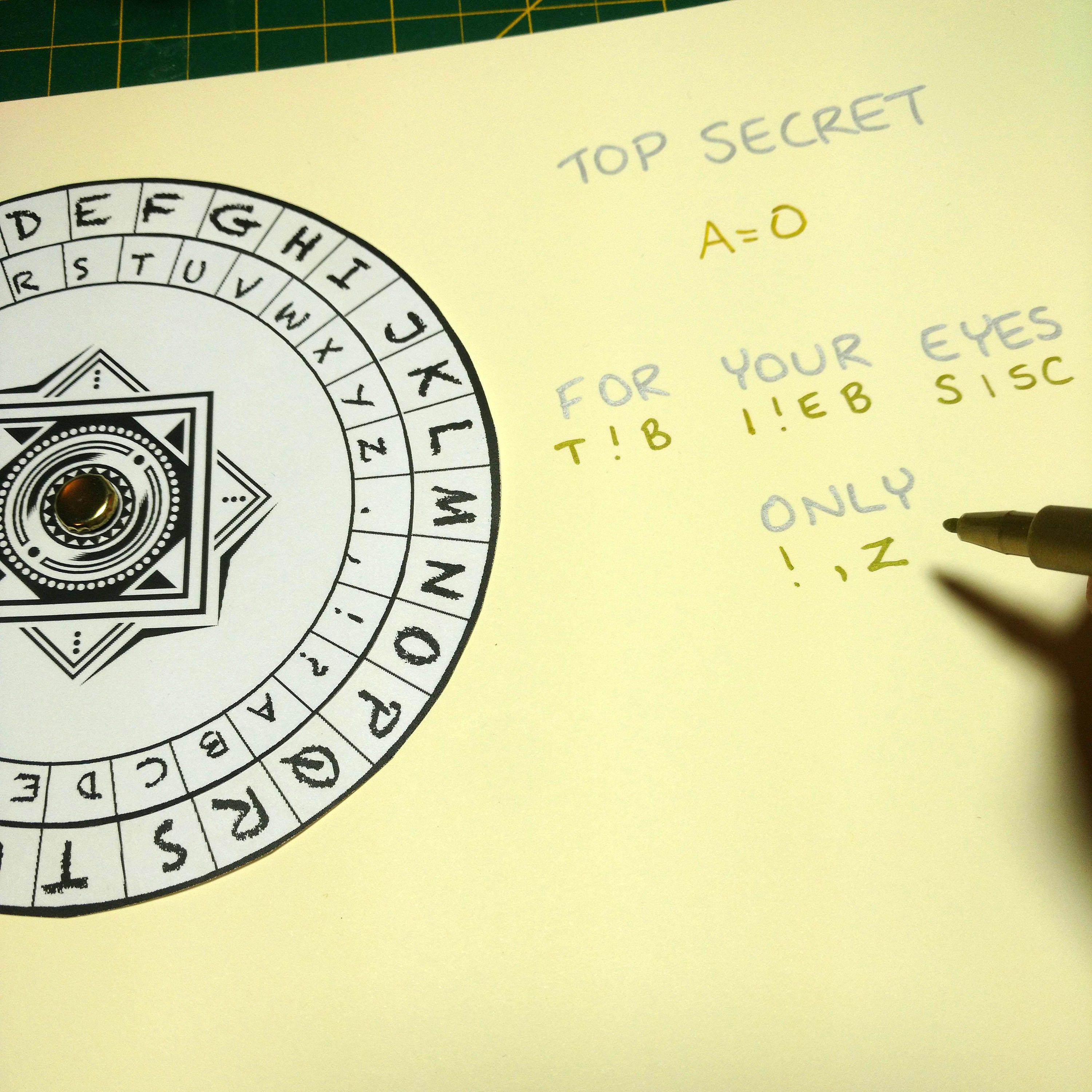 Cipher Wheel, Spy Party Printables, Escape Room Game, Decoder Wheel ...