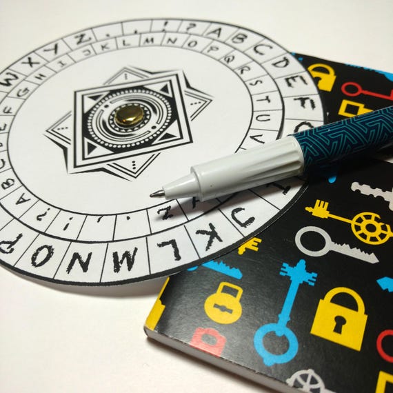 Cipher Wheel Spy Party Printables Escape Room Game Decoder Etsy