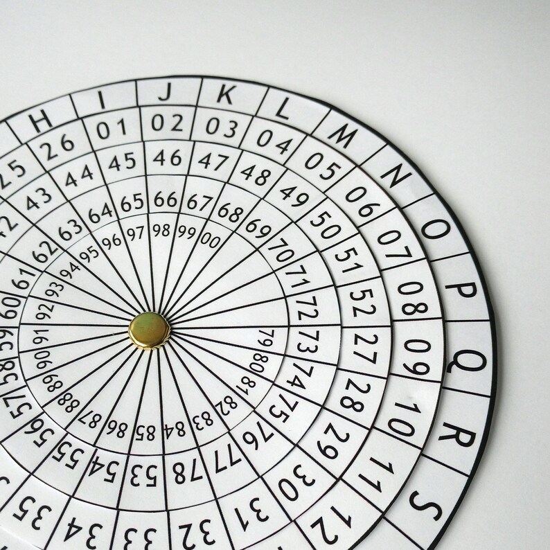 This is an image of Juicy Printable Cipher Wheel It is an image of Juicy Printable Cipher Wheel