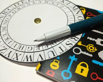 Cipher Wheel, Spy Party Favors, Escape Room Prop, Encoder Decoder, Hidden Message Game, Code Wheel, Camp Activities, Scavenger Hunt Download