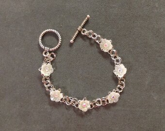 Flower Chainmaille Bracelet