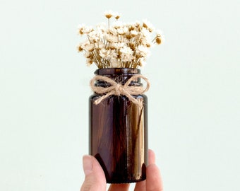 Brown Glass Vase Etsy