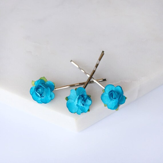 Turquoise Hair Pin Set Blue Hair Pins Turquoise Hair Clip Etsy