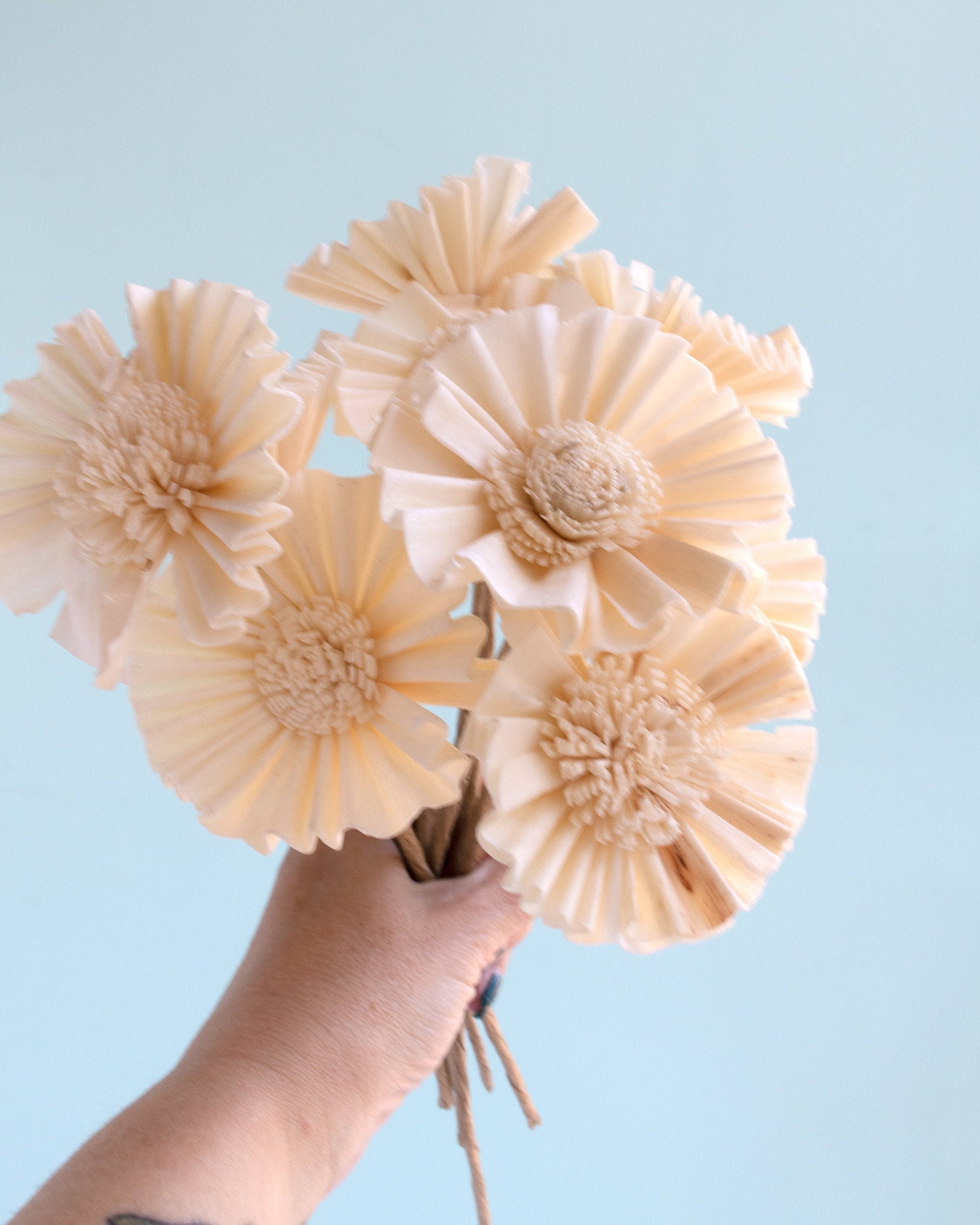 Cottagecore Sola Wood Flowers With Stems / Forever Flowers / Etsy