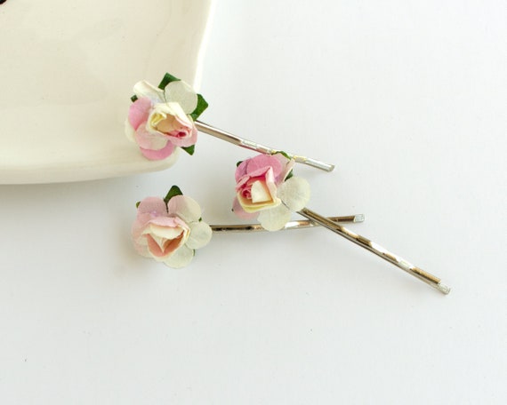 Hair Pins Shabby Chic Wedding Hair Accessories Hair Clip Etsy