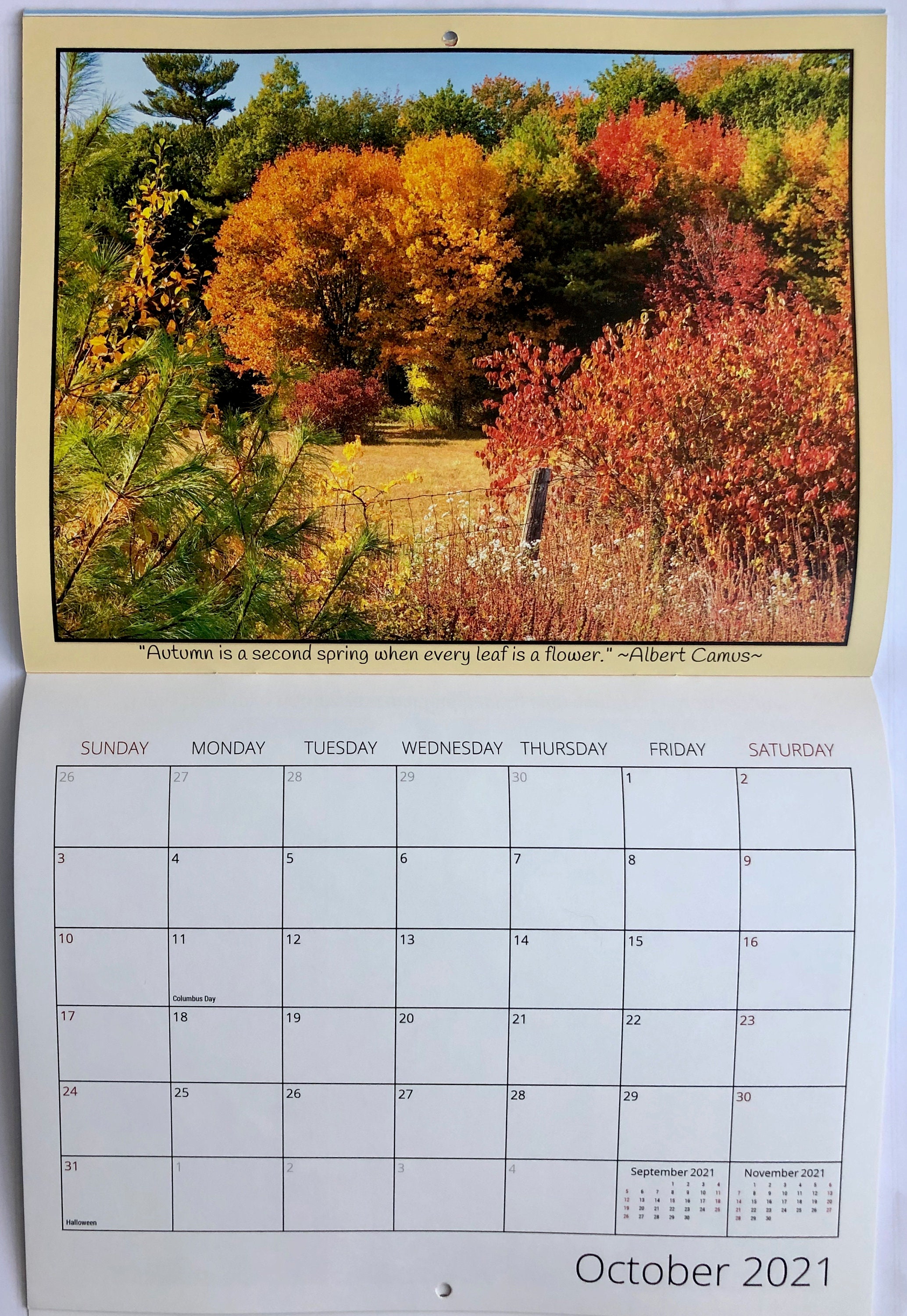 ON SALE Seasons of Maine 2021 Calendar Inspirational Etsy