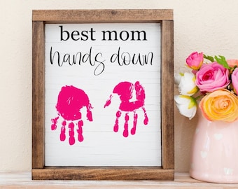 DIY Handprint Sign: Mother's Day/Father's Day Gift