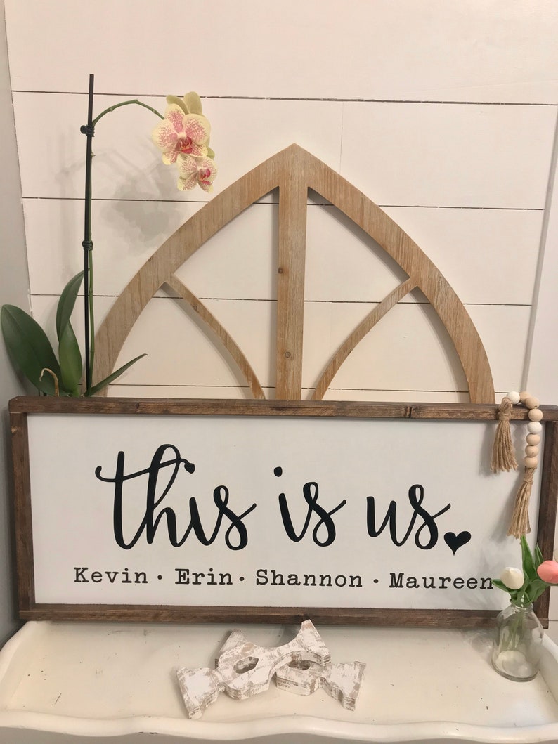 This is Us Family Sign This is Us Personalized This is Us Etsy