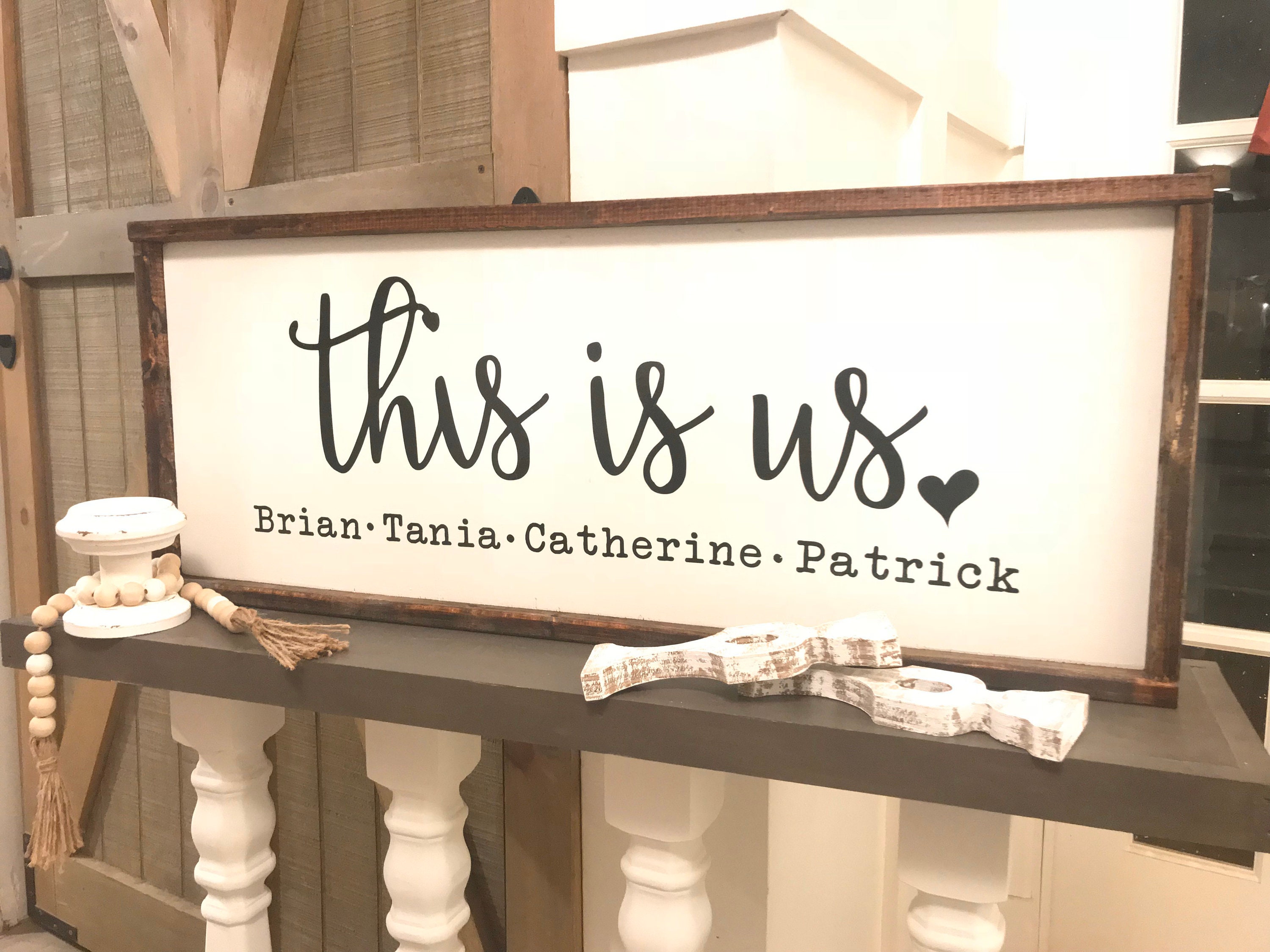 This is Us Family Sign This is Us Personalized This is Us Etsy