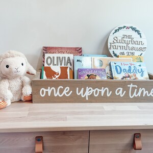 Book Storage for Nursery - bookcase - nursery bookshelf - childrens bookcase - childrens book bin - book storage - childrens book