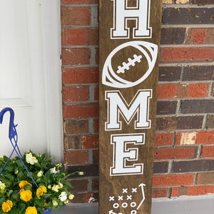 Football Porch Sign - Porch Signs - Porch Sign - Welcome Sign - Football Sign - Wooden Porch Sign
