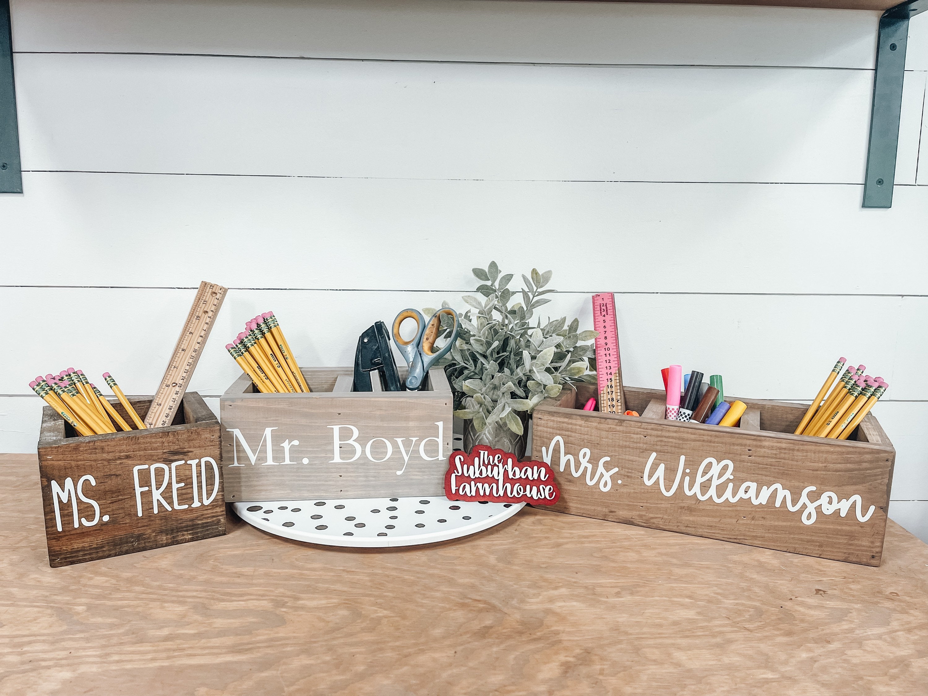 Teacher Pencil Holder Desk Pencil Holder Teacher Gift Etsy