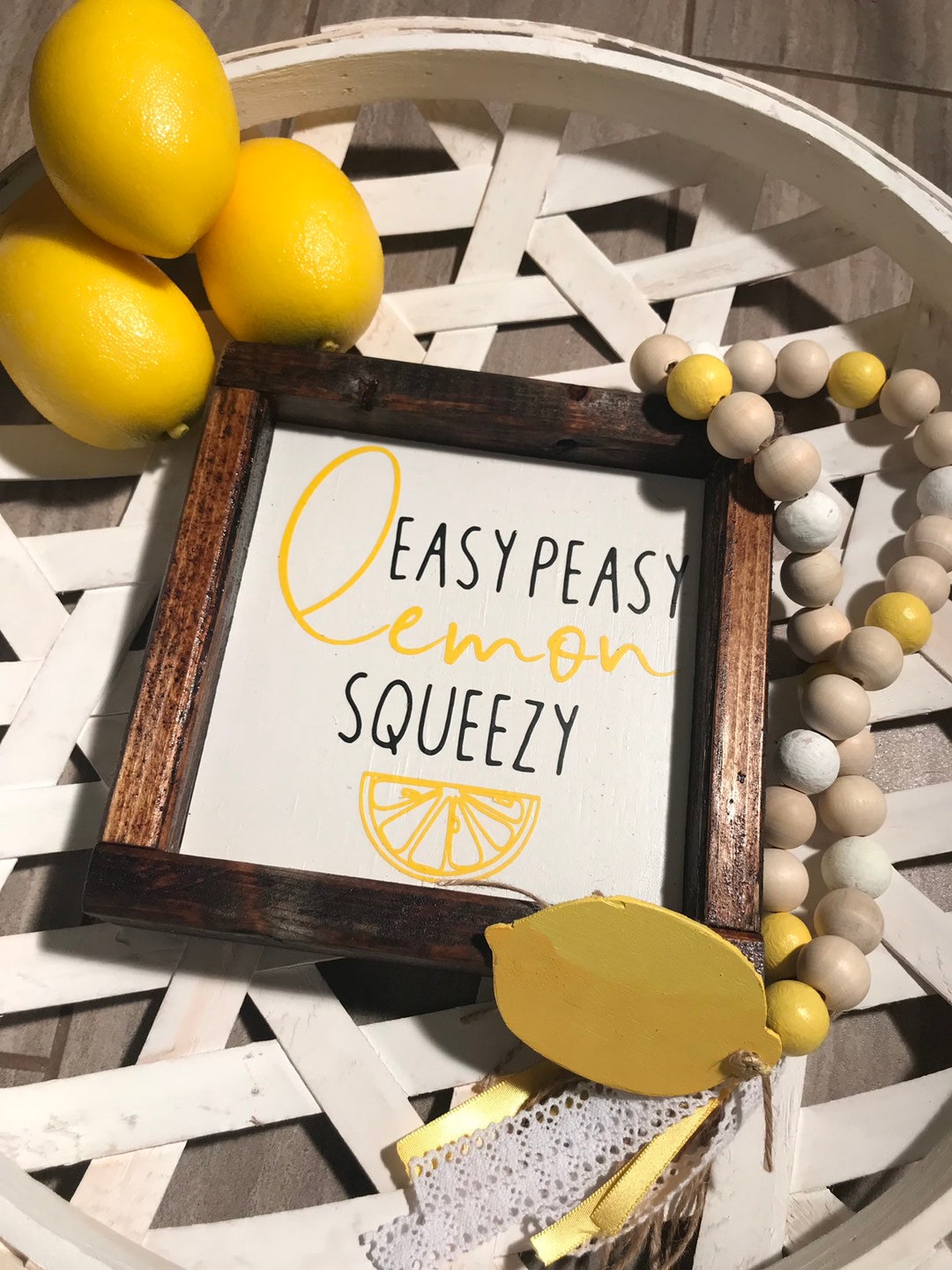 Lemon Decor - Lemon Signs - Lemons - Summer Decor - Summer Signs ...