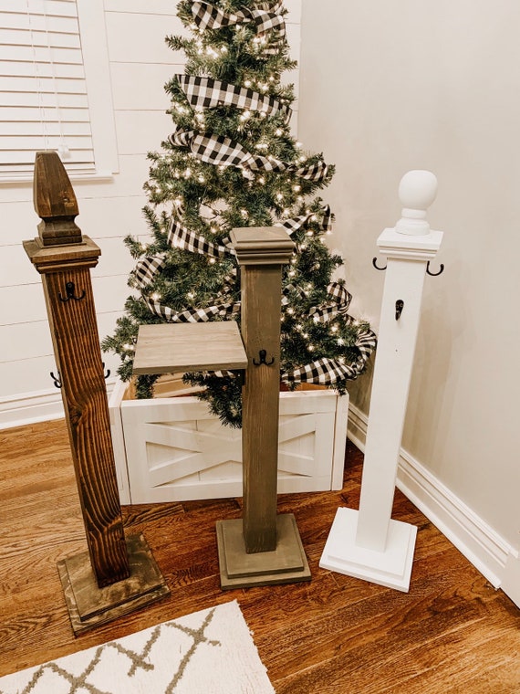 Stocking Post Christmas Stocking Holder Stocking Stand Etsy