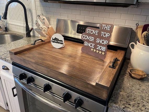 Ships Feb 2024 Custom Last Name Stove Top Cover Boxed Stove Cover Flat Stove  Cover Wood Stove Cover Gas Stove Cover 