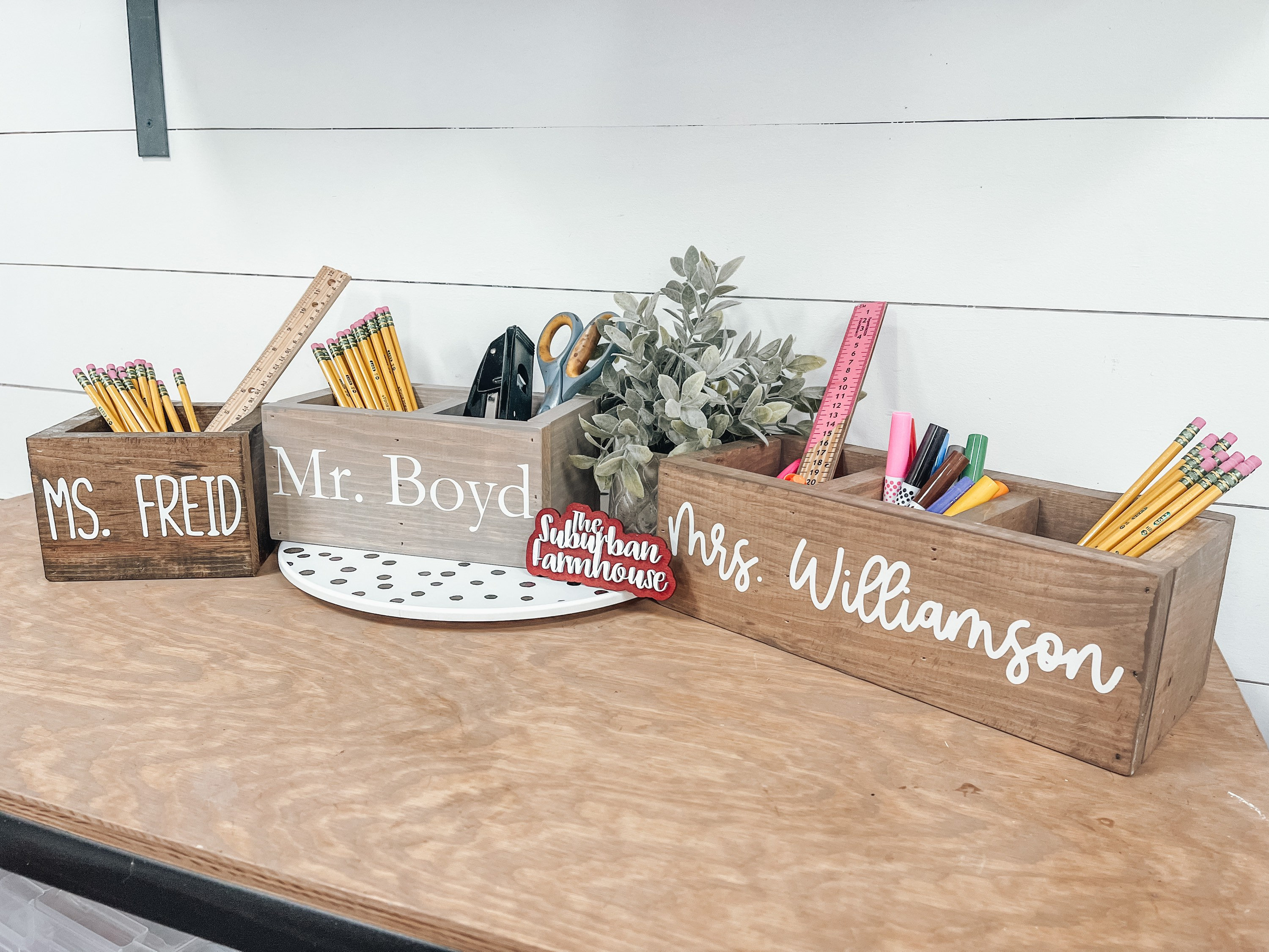 Teacher Pencil Holder Desk Pencil Holder Teacher Gift Etsy