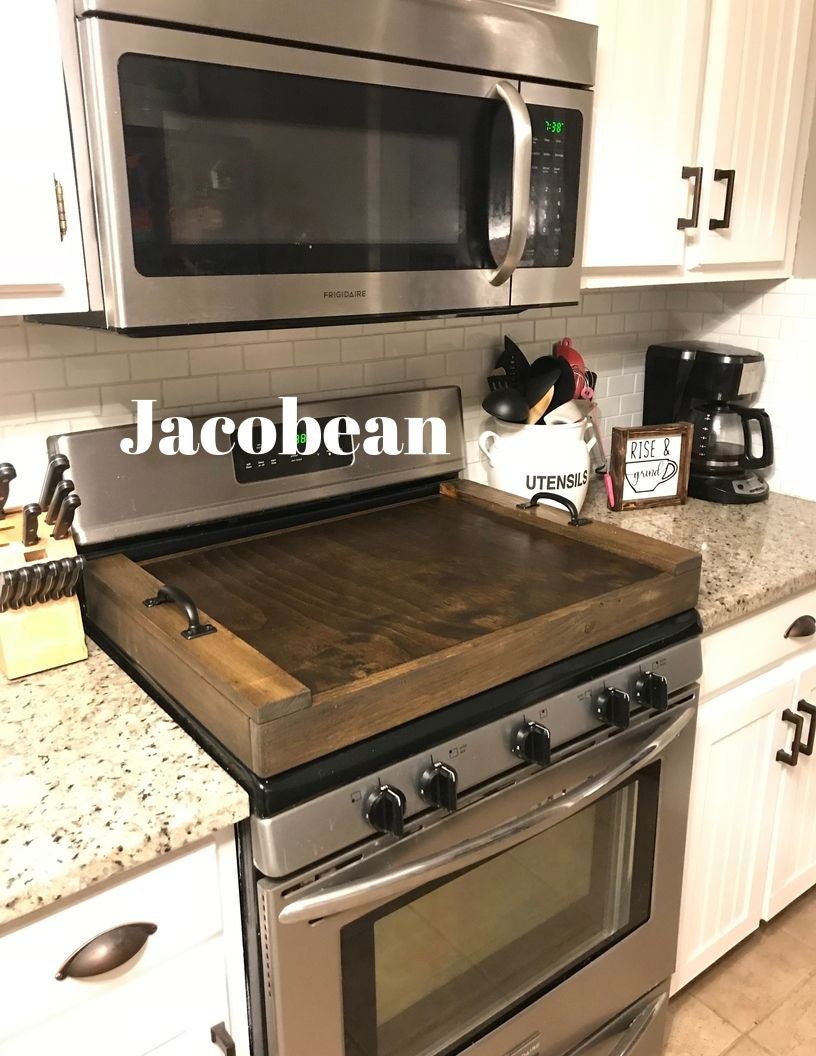 Kitchen Stove Top Wood Cover – Made by Deborah