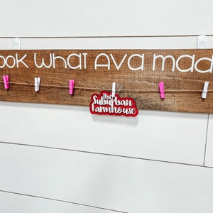 Look What We Made Art Display (ShopStyle:L) - Home School Decor - The Suburban Farmhouse Boho Neutral Kids Room Decor-Kids Stocking Stuffer