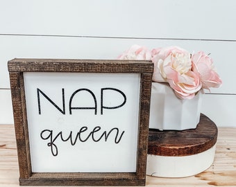 Nap Queen Dorm Sign - Classroom Sign - College Roommate Dorm Sign - Dorm Decor - College Dorm - Dorm Sweet Dorm - College Roomies