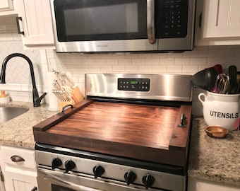 Gas OR Electric Stove top cover - Boxed stove cover flat stove cover -Cover for Stove Tops- wood stove cover-Gas Stove Cover