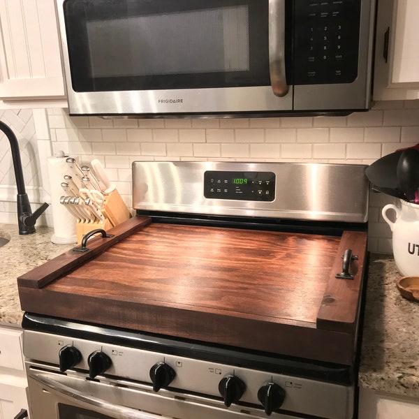 Gas OR Electric Stove top cover - Boxed stove cover flat stove cover -Cover for Stove Tops- wood stove cover-Gas Stove Cover
