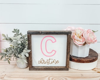 Name Sign  - Classroom Sign - Good Vibes Only - College Roommate Dorm Sign - Dorm Decor - College Dorm - Dorm Sweet Dorm - Kids Room Decor