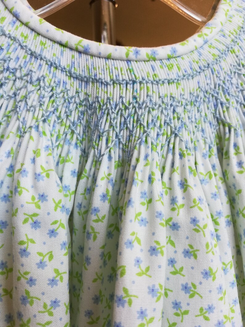 3 month hand smocked Bishop dress