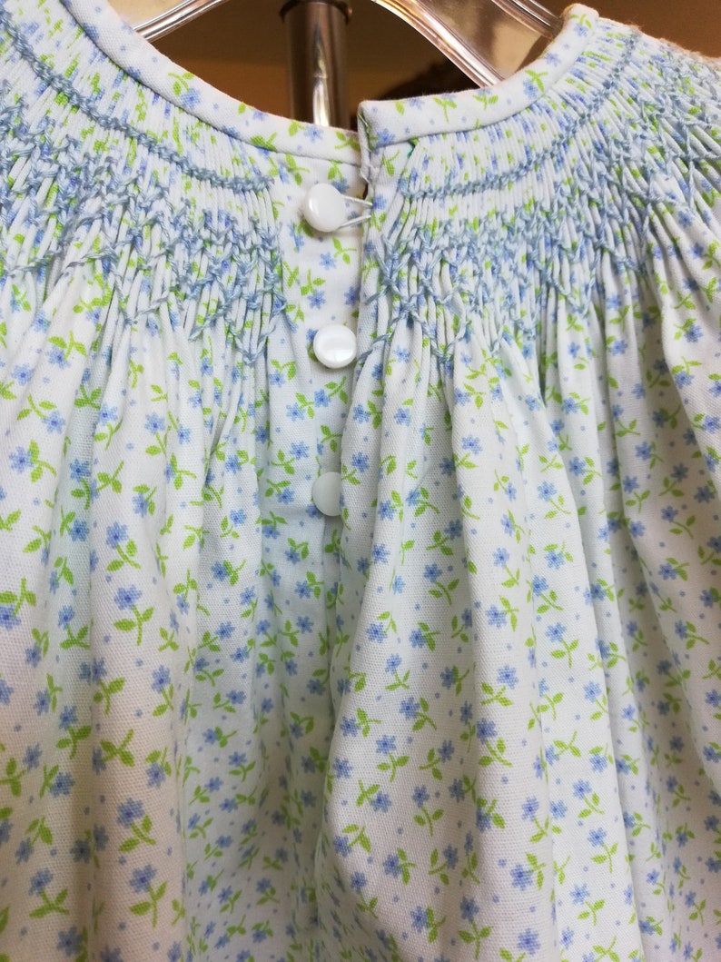 3 month hand smocked Bishop dress