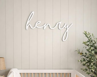 Custom Baby Name Cutout | Nursery Wall Decor, Baby Shower Gift