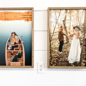INTERCHANGEABLE wood Framed Photo | Custom photo print | Picture on Wood | Photo on wood | Framed Prints | Framed Photo | Your Photo Printed