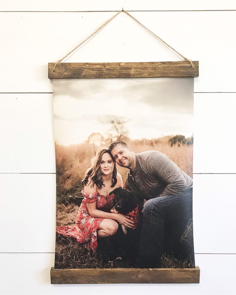 Hanging canvas print personalized photo hanging print Etsy