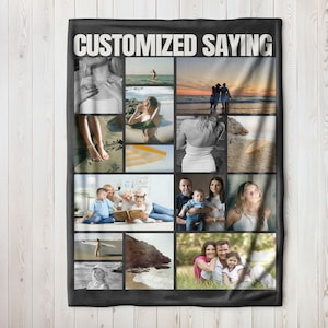 Personalized Photo Blanket: Soft Woven Memorial Gift