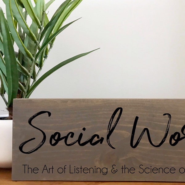 Social Work Gift | Social Worker Sign | Gift for Social Worker | Social Worker Month | Social Worker Office Decor