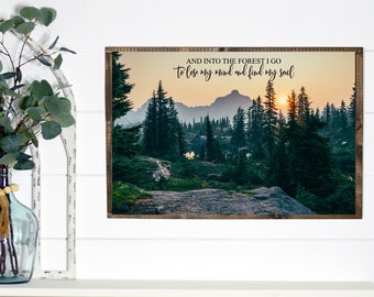 Forest Soul Wood Sign: Nature Wall Art