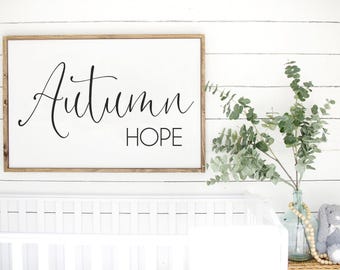Personalized Name Nursery Sign | Handmade Wood Decor