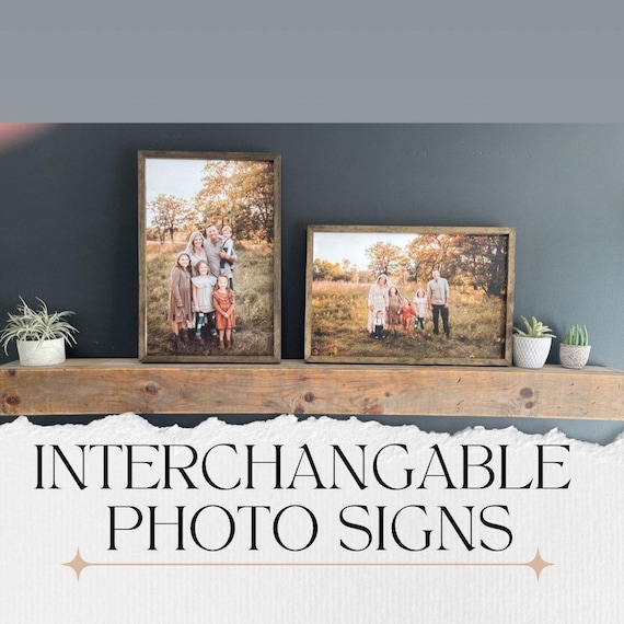 Custom Wood Framed Photo Print: Rustic Home Decor