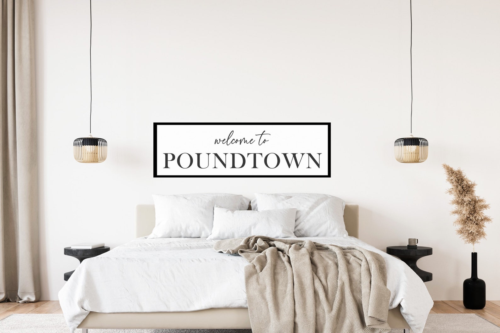 to Poundtown Sign Funny Bedroom Sign Master Etsy