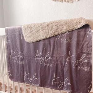 Personalized Name Sherpa blanket | Monogram Blanket | Personalized Blanket | Custom Blanket | Name Blanket
